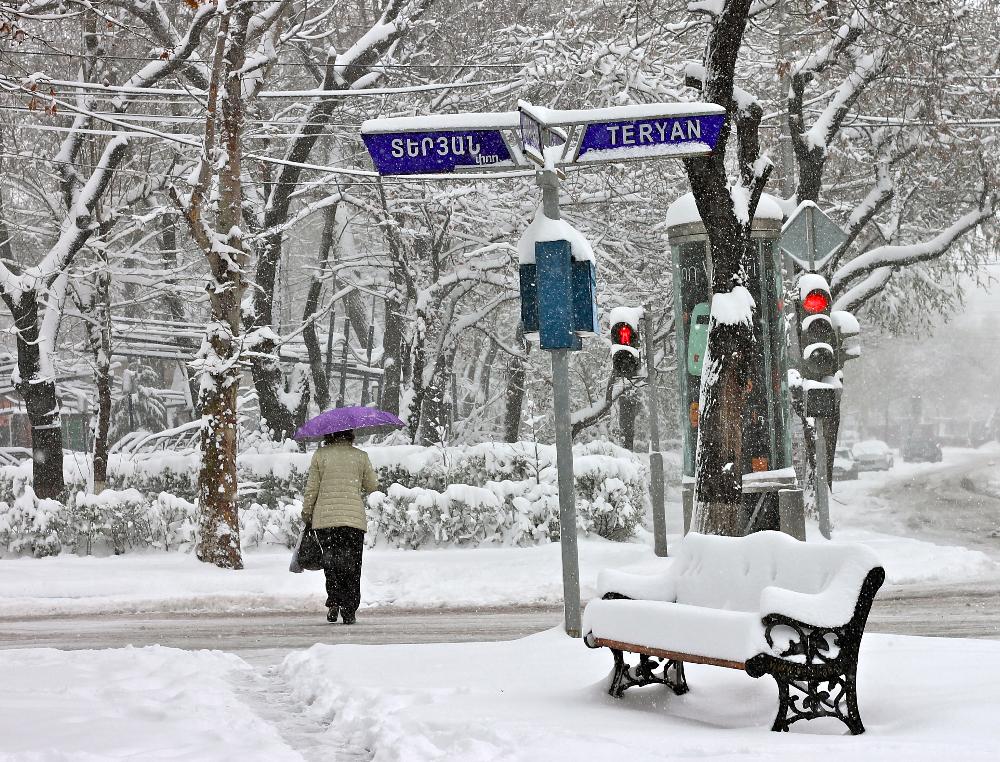 snow yerevan, armenia