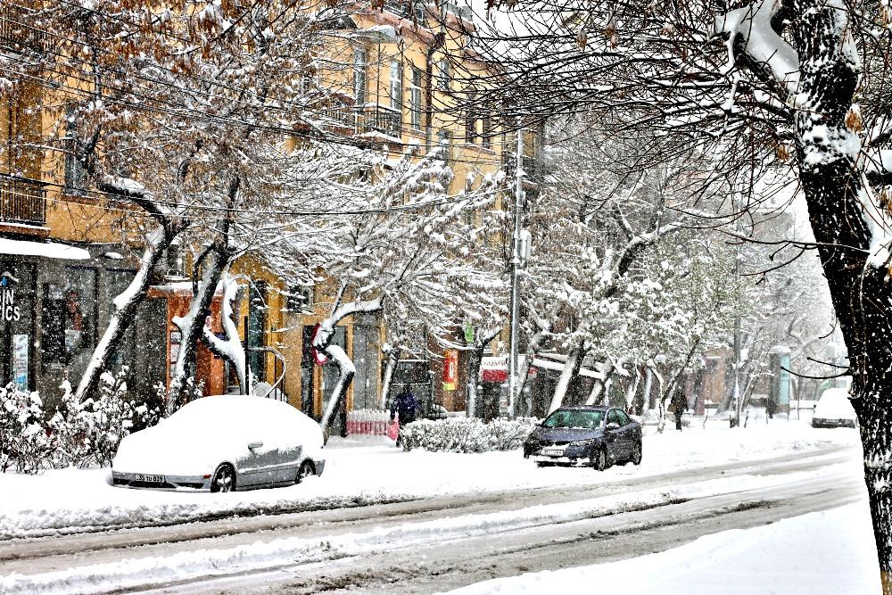snow yerevan, armenia