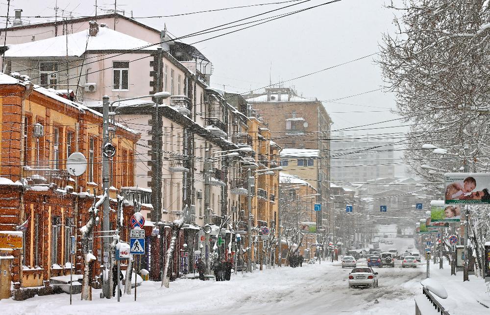 snow yerevan, armenia