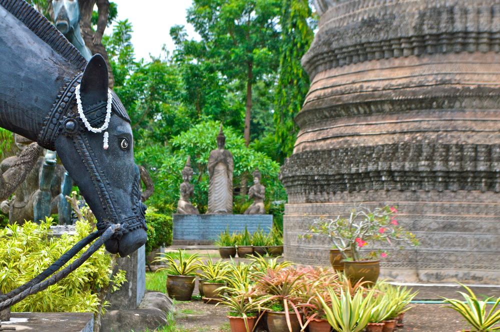 wat khaek statue park nong khai thailand