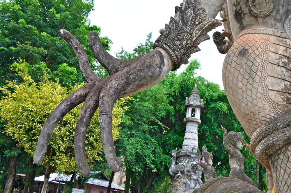 wat khaek statue park nong khai thailand