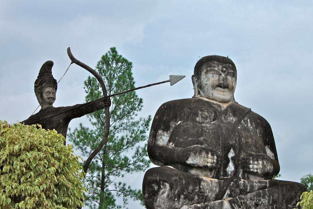 wat khaek statue park nong khai thailand
