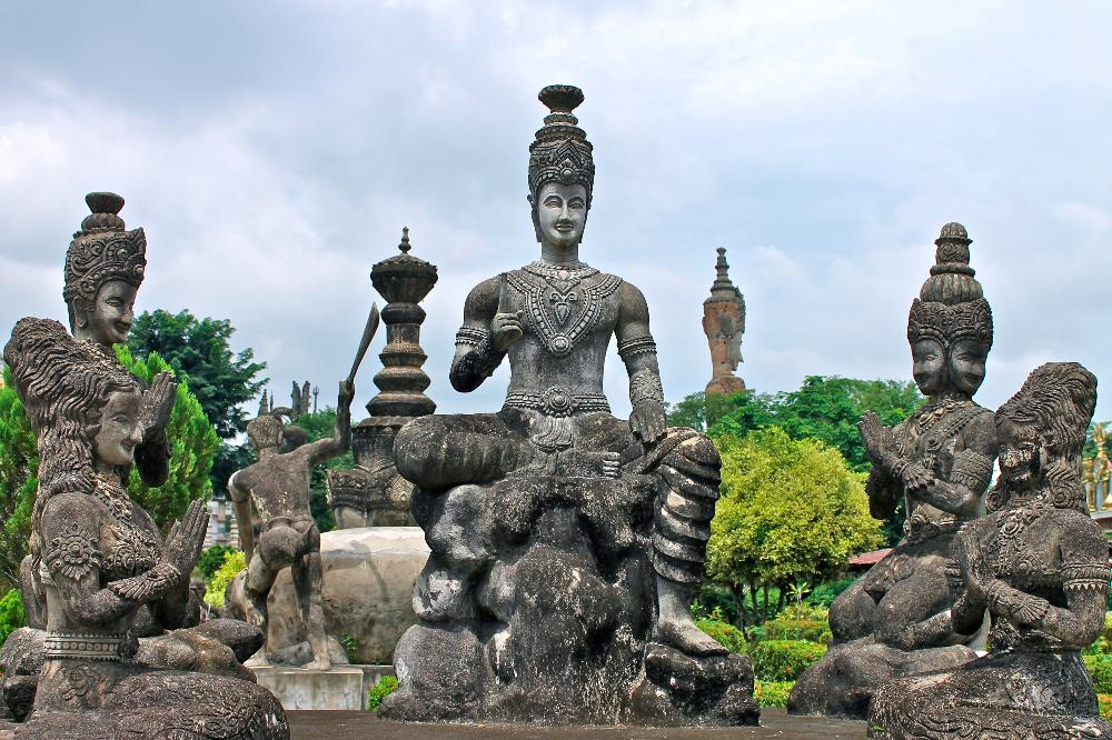 wat khaek statue park nong khai thailand