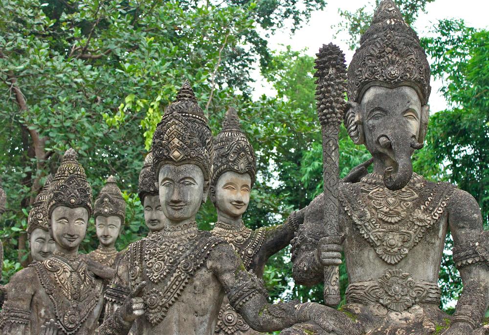 wat khaek statue park nong khai thailand