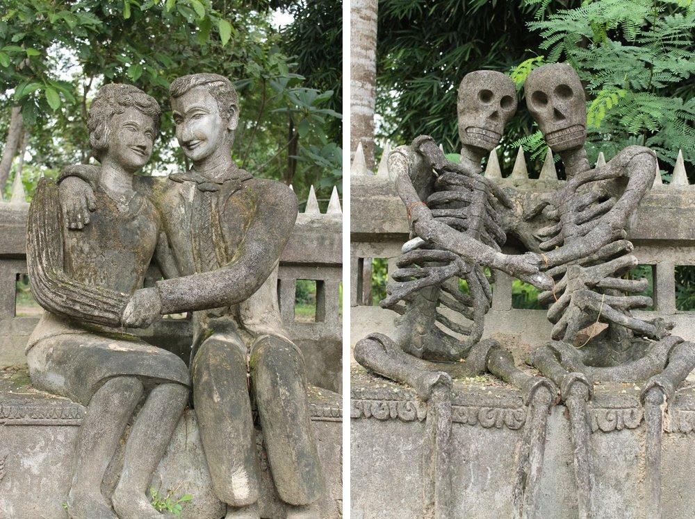 wat khaek statue park nong khai thailand