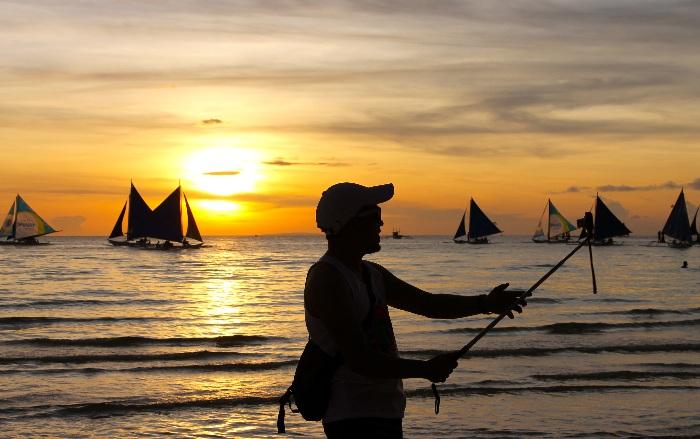 sunset boracay philippines photos