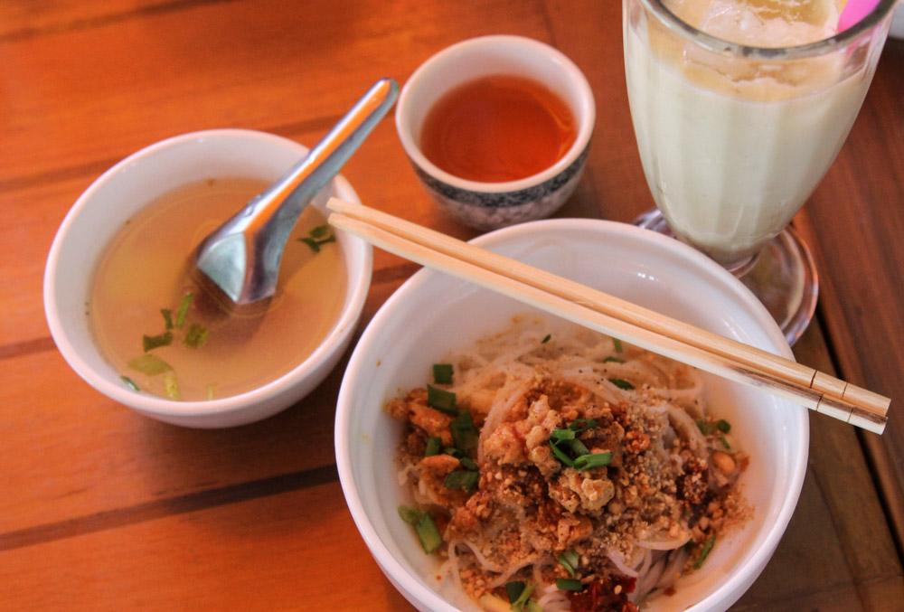 Shan noodles Yangon Burma