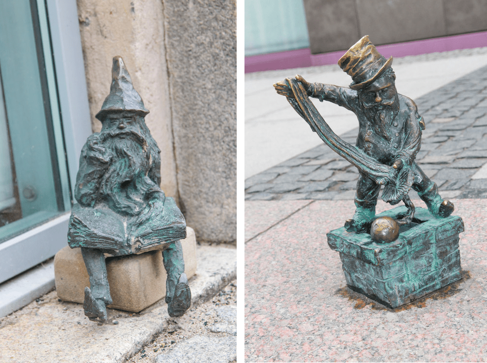 gnomes in Wroclaw, Poland