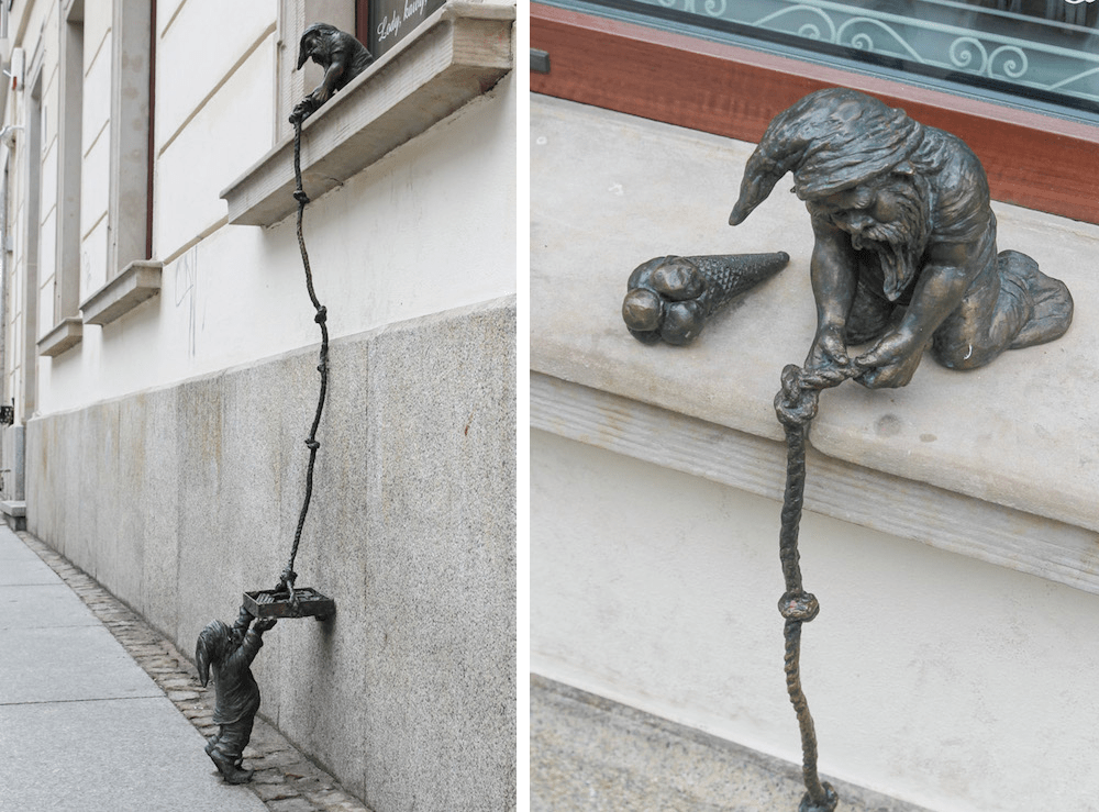 gnomes in Wroclaw, Poland