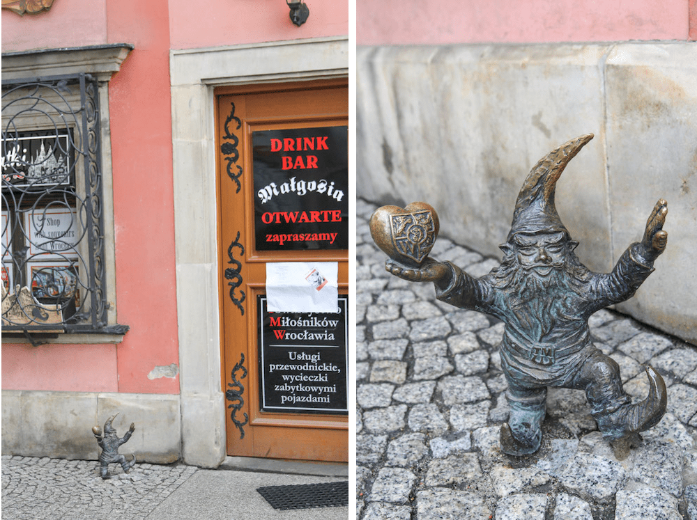 gnomes in Wroclaw, Poland
