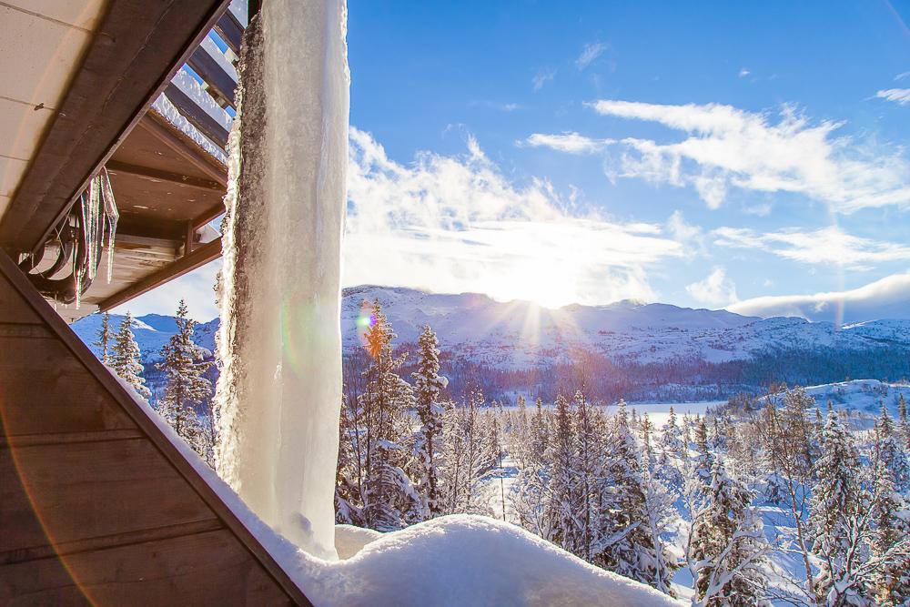 view of Gaustatoppen from Gaustablikk Hotel Rjukan Telemark