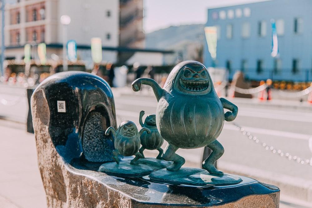 Mizuki Shigeru Ge Ge Ge no Kitaro manga Sakaiminato statues