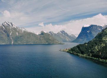hjørundfjord beautiful fjord in norway