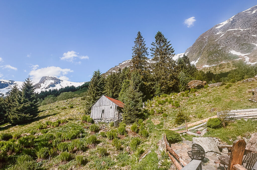 cabin near Utne in Hardangerfjord, Norway