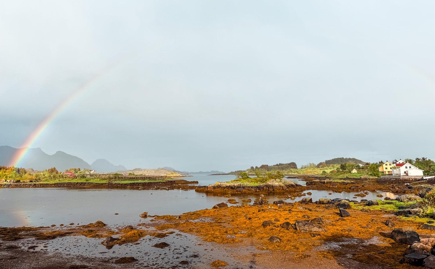 rainbow over Ballstad, Lofoten