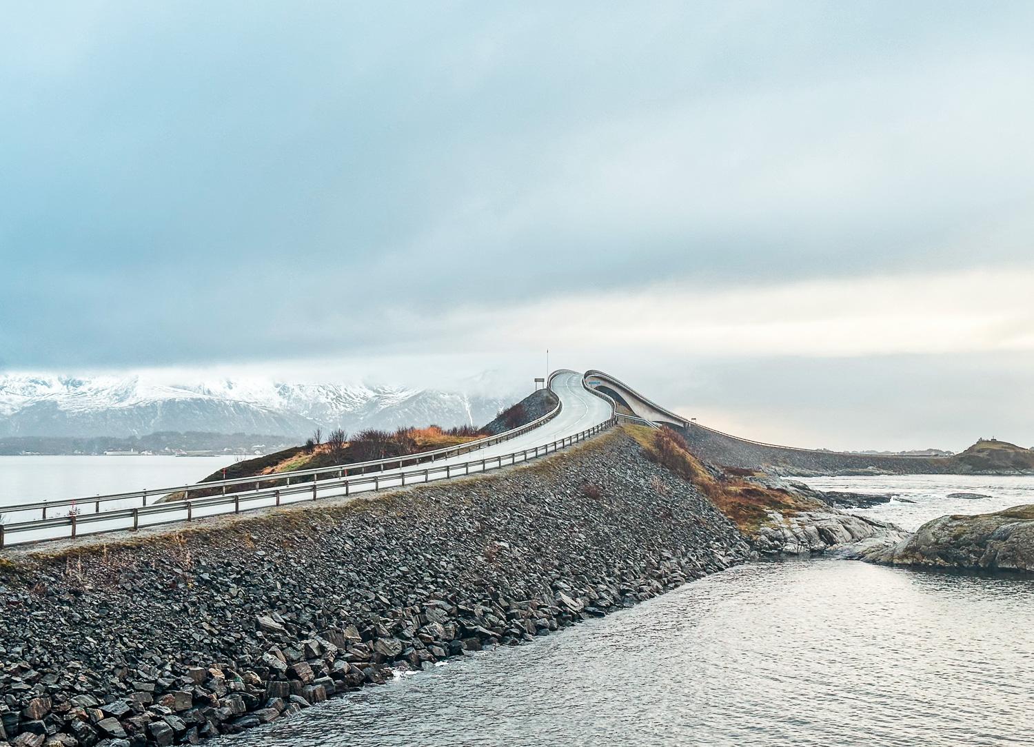 atlantic ocean road, Norway in November 