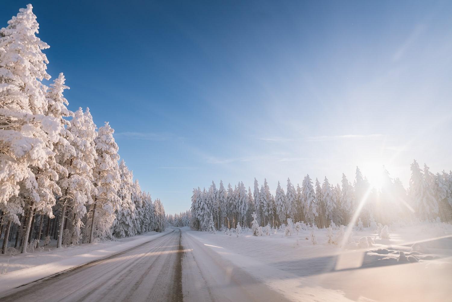 northern Finland in February