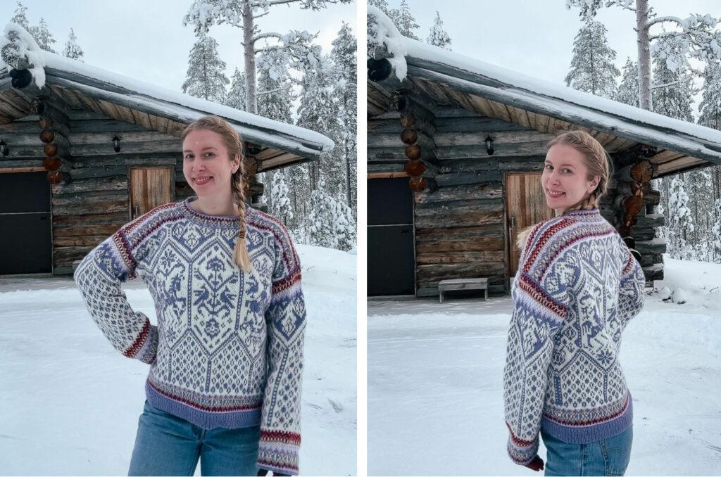 woman wearing 94 lillehammer olympic sweater