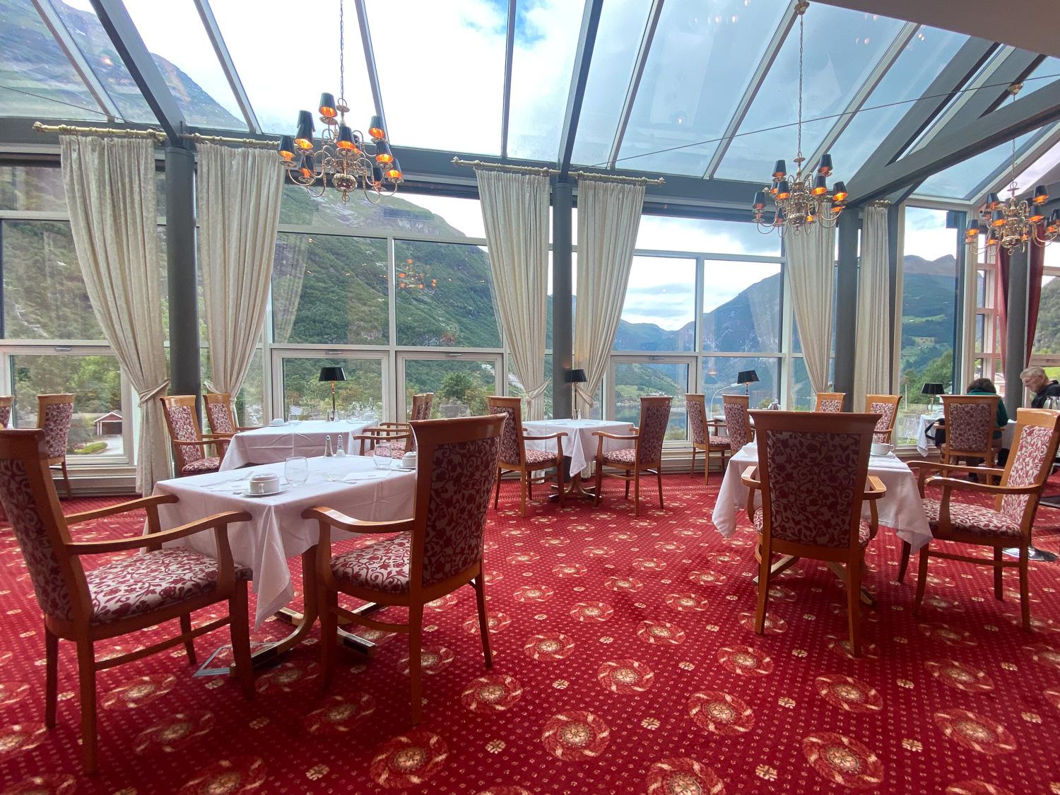 hotel union geiranger dining room
